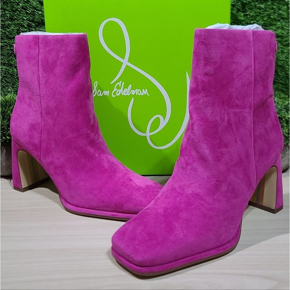 Sam Edelman Irie Suede Ankle Bootie - Dahlia US 8 New